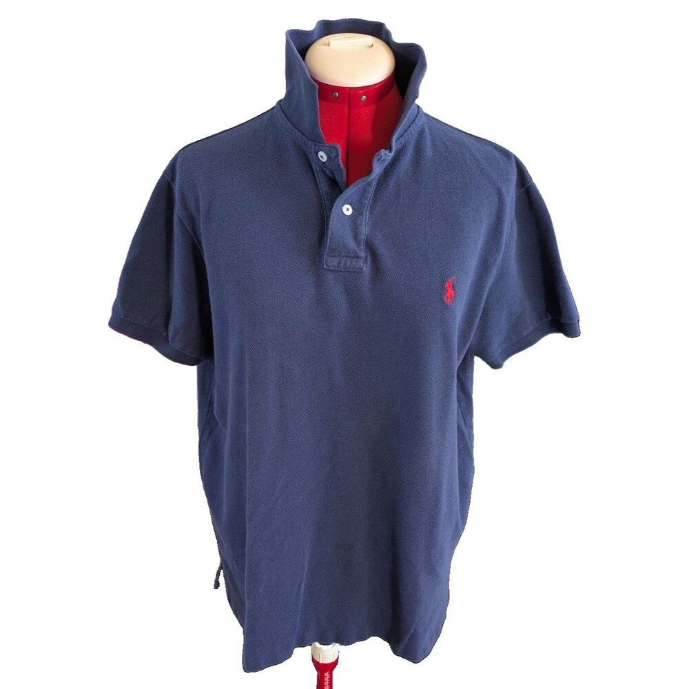 Polo Ralph Lauren Men’s Navy Short Sleeve Shirt Size Large
